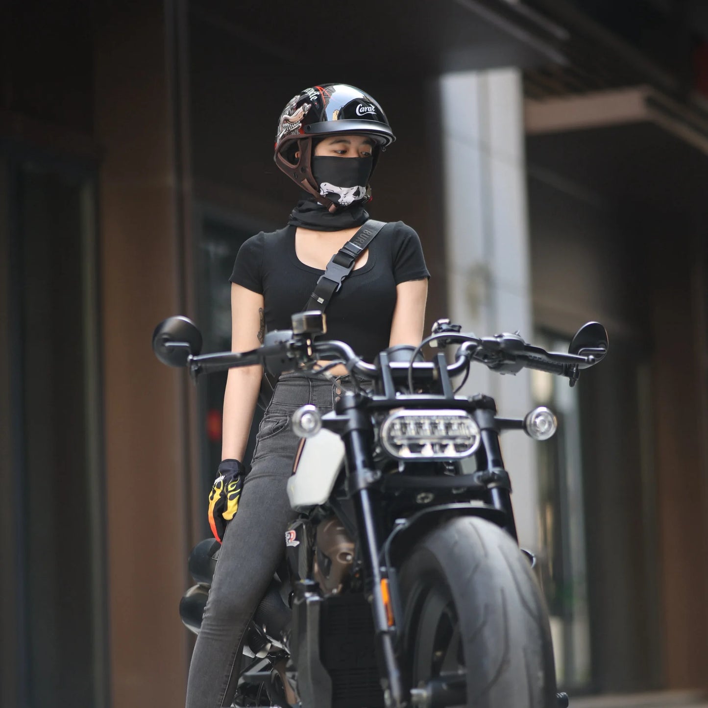 Classic Retro Half-Face Motorcycle Helmet for Riders