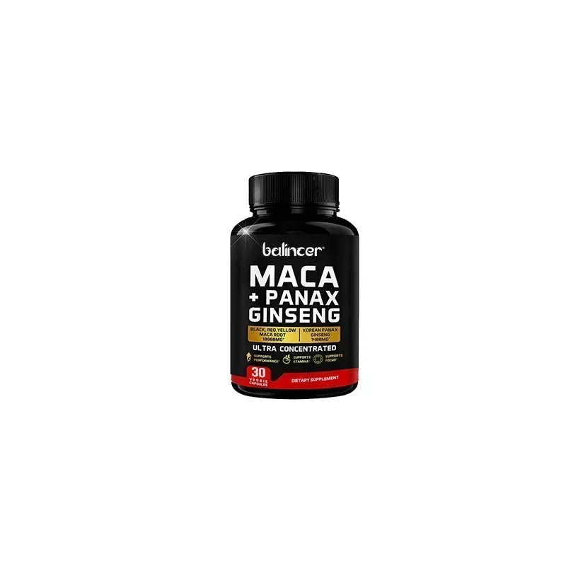 Maca & Ginseng Capsules for Energy & Muscle Support