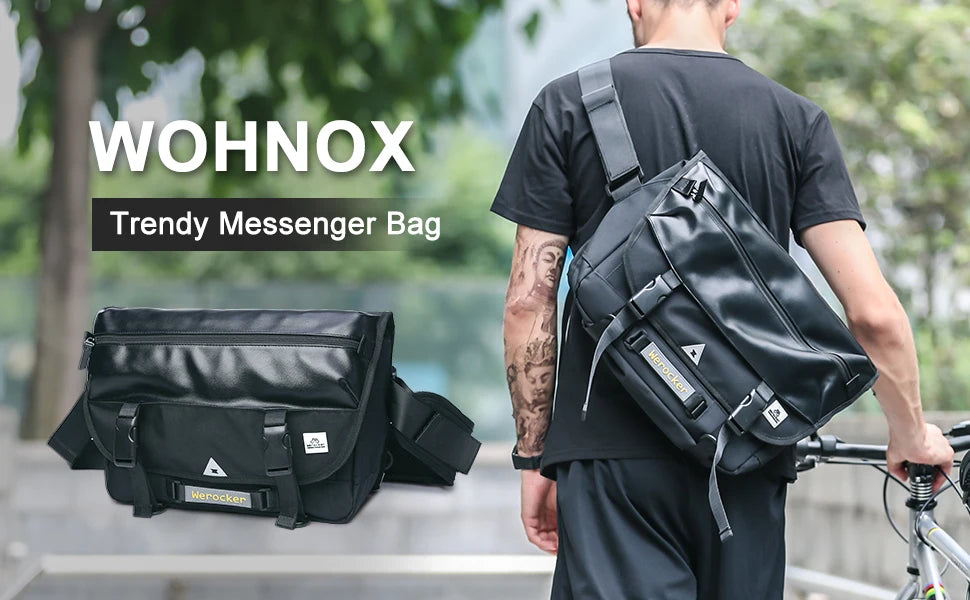 Bandolera multiusos para hombre | Mochila cruzada de gran capacidad