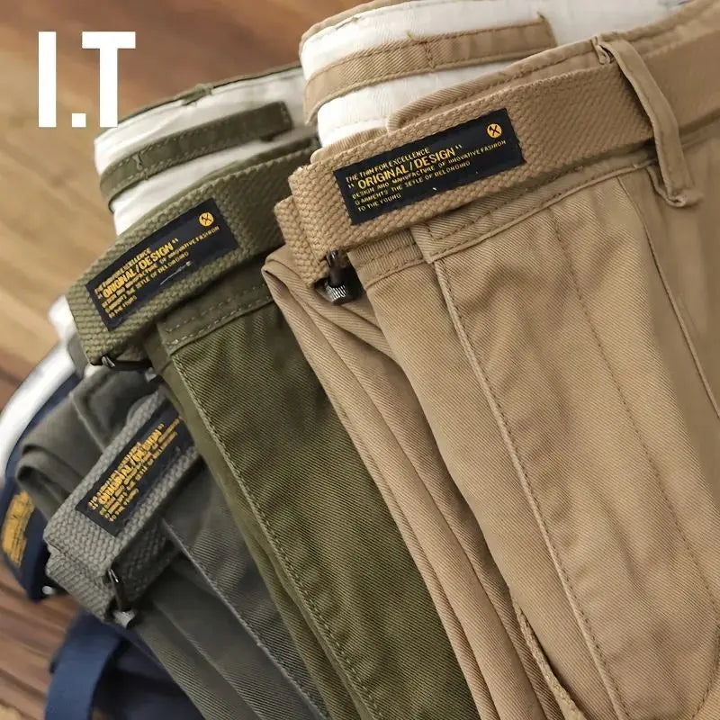 Men's Versatile Mid Waist Cargo Pants | Trendy Spring & Autumn Wear