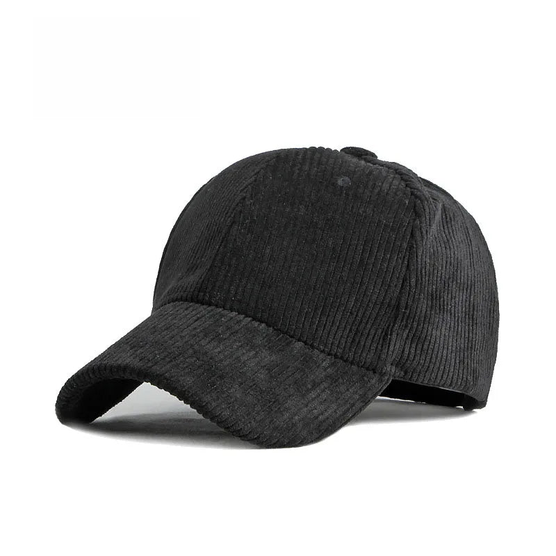 Corduroy Baseball Cap | Adjustable Unisex Sport Sunhat for All Seasons