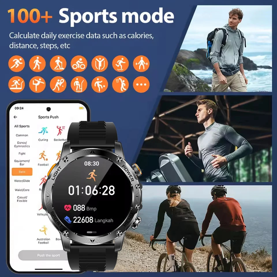 Rugged Military Smart Watch with GPS | Ultimate Fitness Tracker