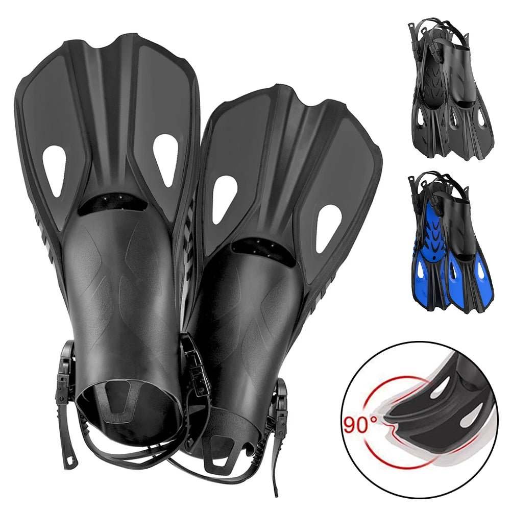 Professional Scuba Diving & Snorkeling Short Fins for Adults