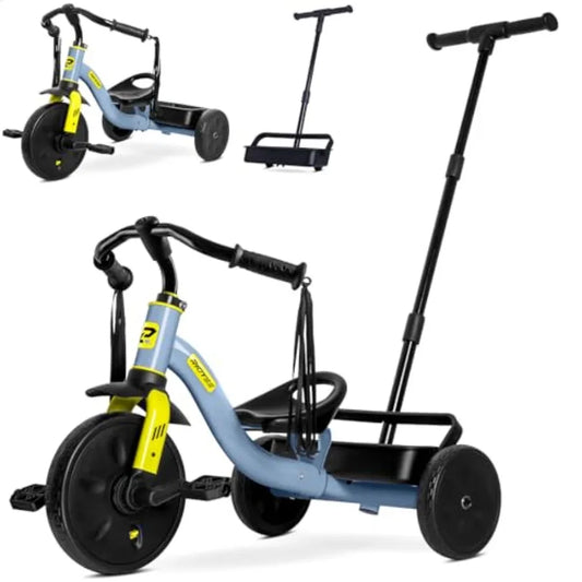 2-in-1 Toddler Tricycle with Removable Wagon-Style Basket