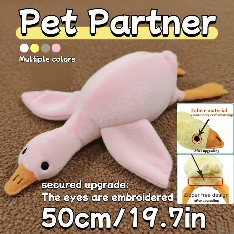 Colorful Soft Duck Plush Toy for Pets | Anxiety-Relieving Buddy