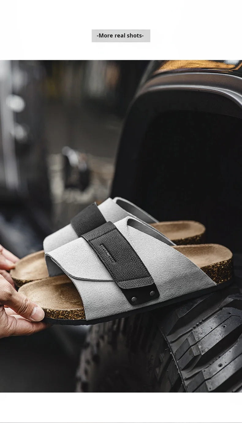Men's Color-Block Slide-On Sandals | Comfortable Summer Mules
