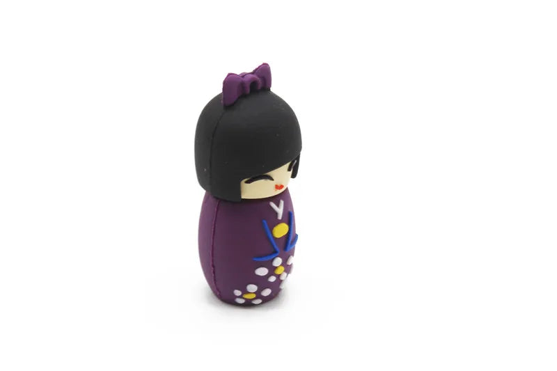 Colorful Cartoon Kimono Doll USB Flash Drive | Fun Storage Solutions