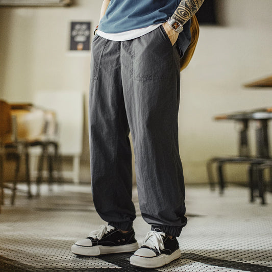 Men's Lightweight Cuffed Casual Outdoor Water-Repellent Pants