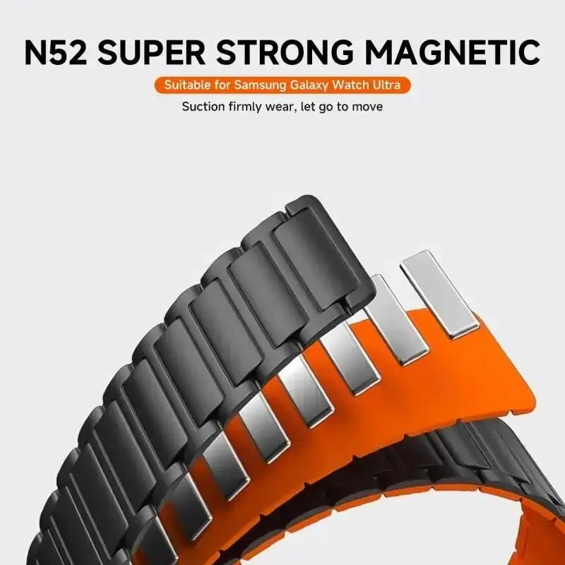 22mm Magnetic Silicone Strap | Versatile Sports Band Bracelet