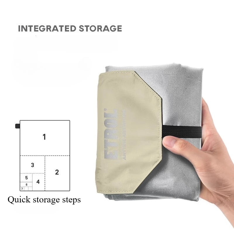 Lona de suelo impermeable ultraligera para acampar | Manta de picnic portátil