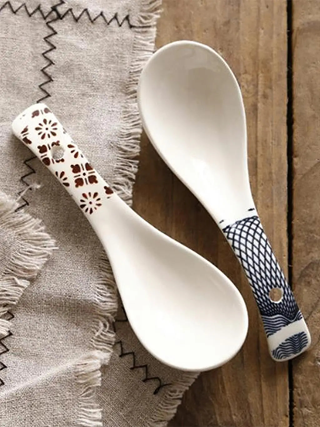 Ceramic Multi-Function Spoon | Japanese Style Tableware for Kitchen