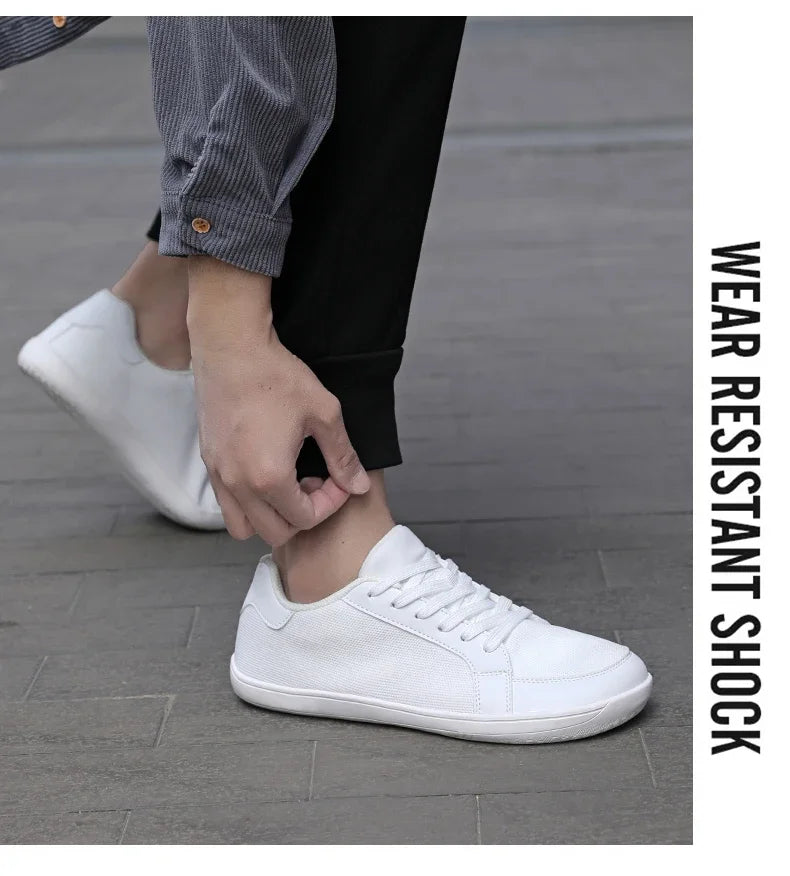 Men's Barefoot Wide Toe Box Walking Shoes Extra Width Minimalist Shoes Breathable Zero Drop Comfortable Shoes Fashion Sneakers