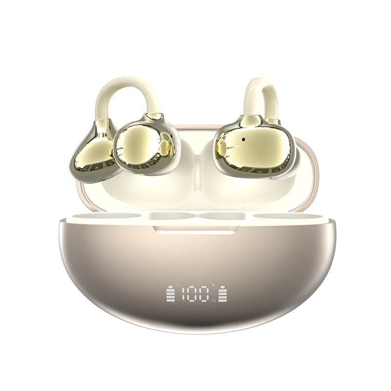 Wireless AI Translation Ear Clip | Bluetooth 5.49 Open-Ear Earbuds