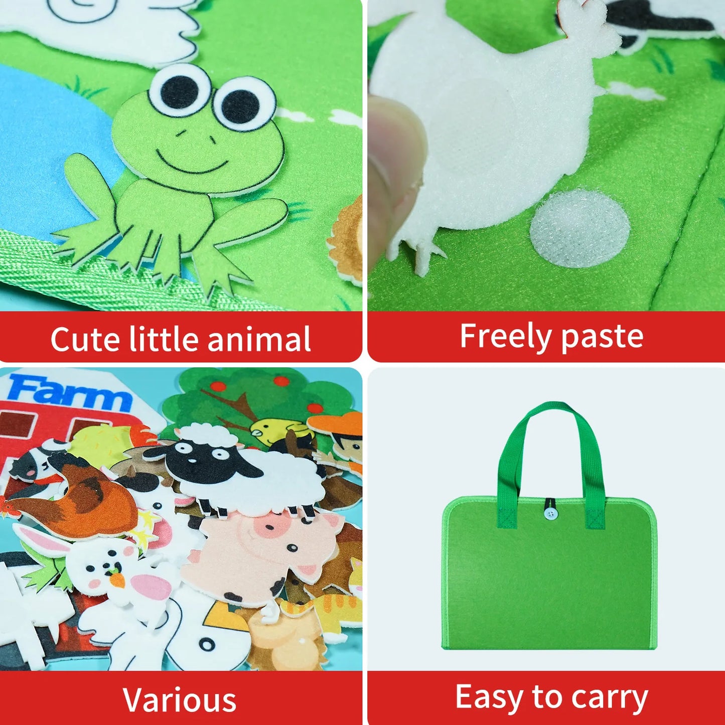 Montessori Animal Busy Board | Engaging Sensory Toy for Kids