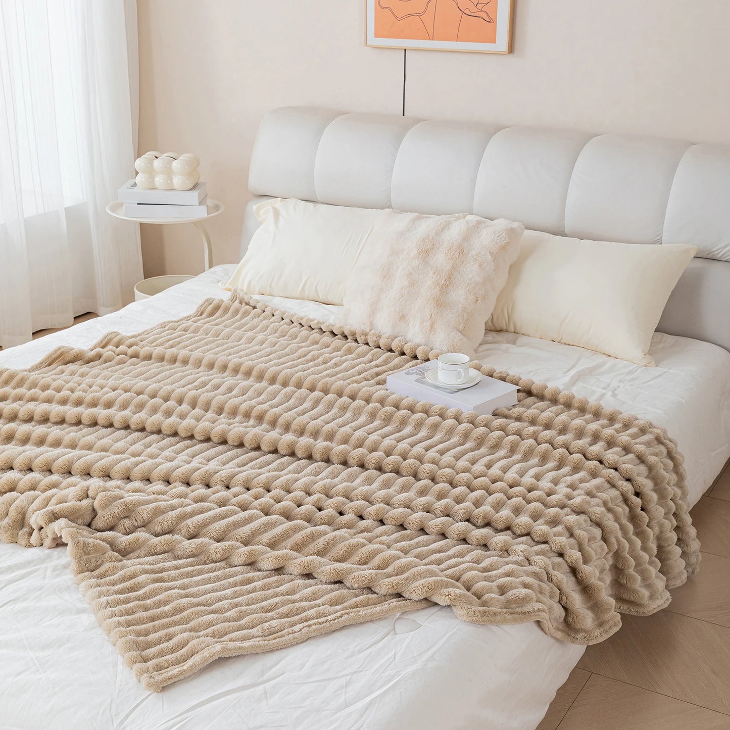 Thick Warm Flannel Blanket | Cozy Fleece Throw for All Seasons