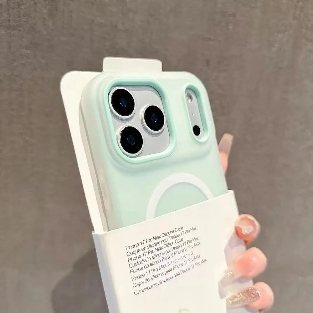 Magnetic Candy Color Wireless Charging Case for iPhone