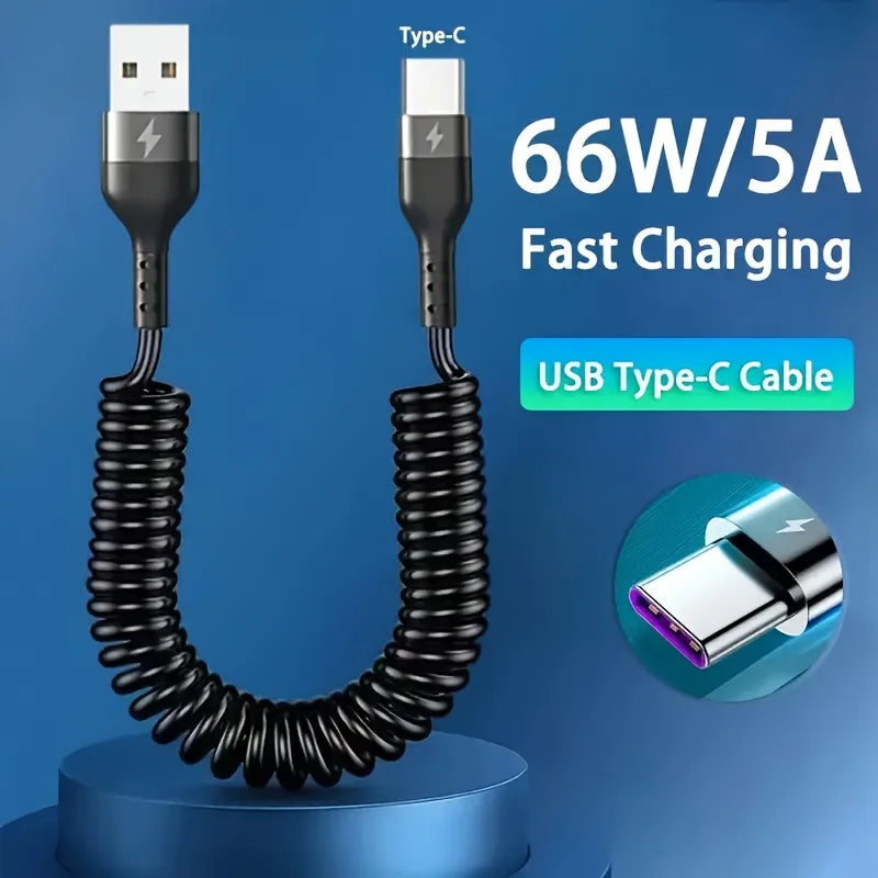 Fast Charging USB to Type C Cable | 5A High-Speed Charger