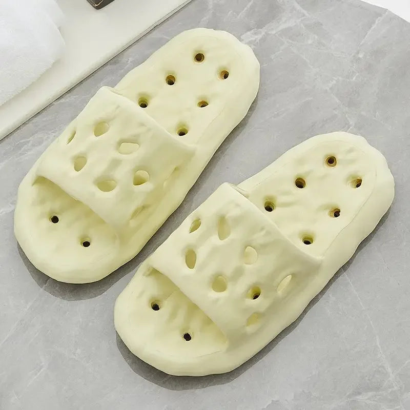 Women's Hollow-Out Quick-Dry Bathroom Slippers | Comfortable Slides