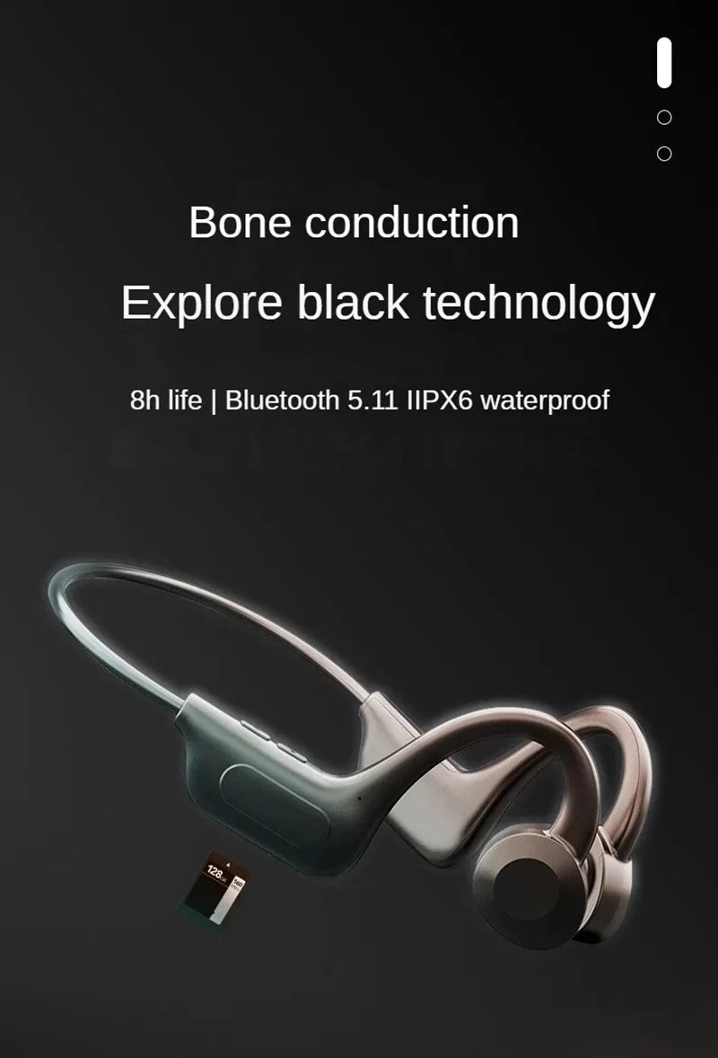 Bone Conduction Swimming Headphones | Waterproof & Wireless Sound
