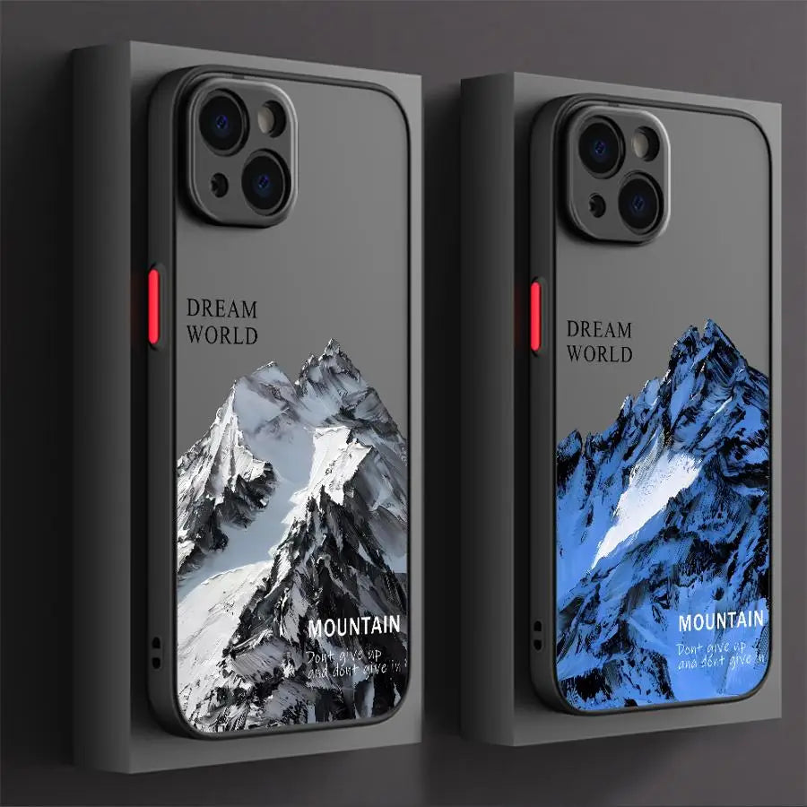Durable Snow Mountain Phone Case | Stylish iPhone Protection