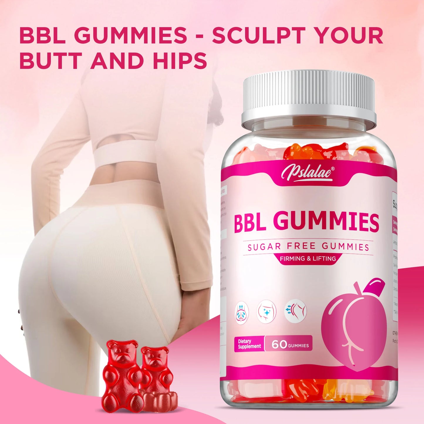 BBL Gummies for Curves | Sculpt Your Butt and Hips Naturally