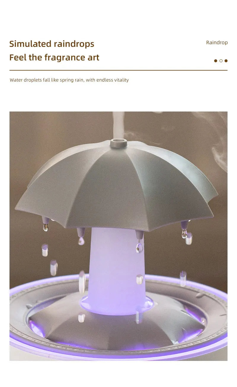 Cloud Rain Humidifier & Aroma Diffuser | Remote Control Night Light