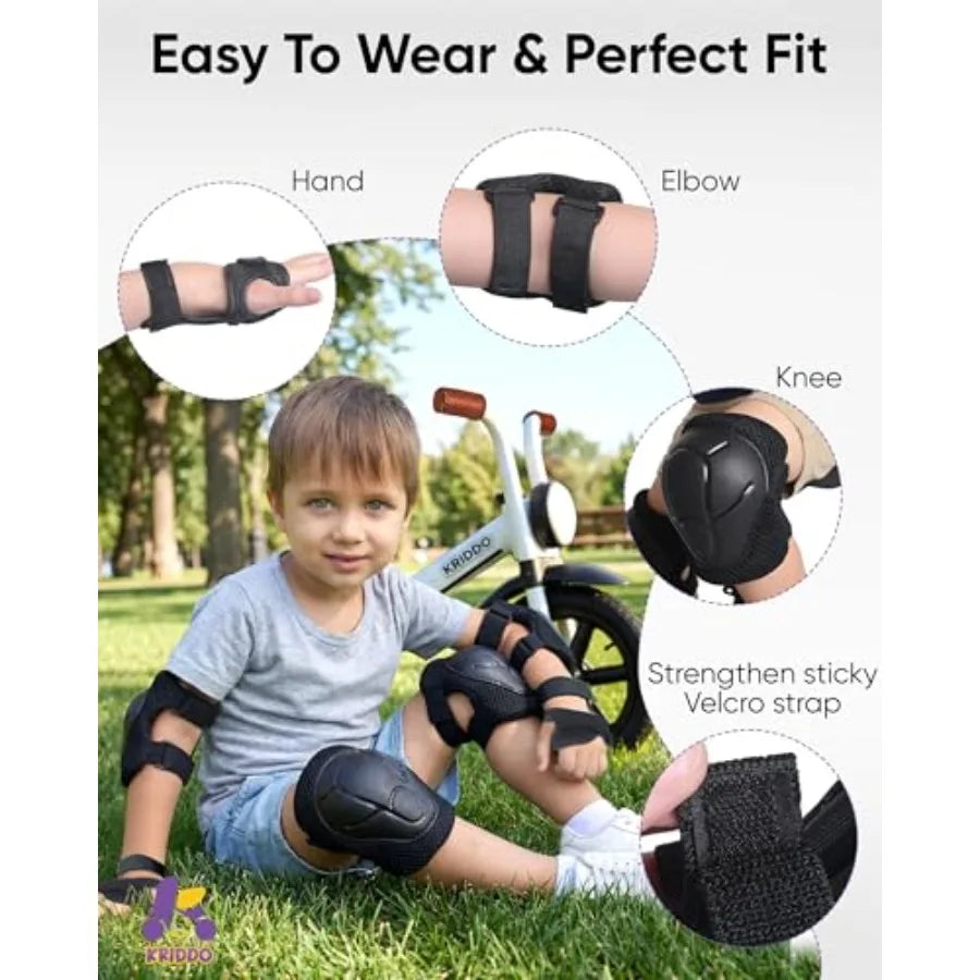 3-in-1 Toddler Tricycle with Protective Gear Set | Safe Outdoor Fun