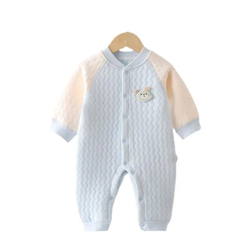 Cute Baby Long Sleeve Cartoon Bodysuit | Warm & Cozy Romper