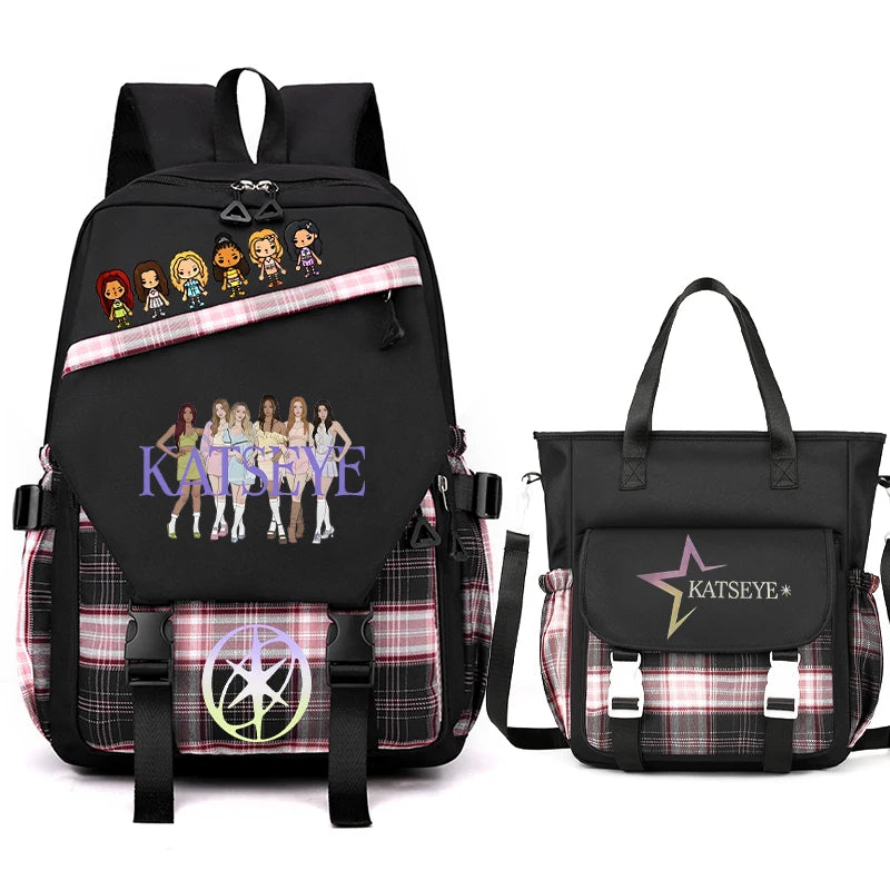 Vintage Girl Group Backpack | Multifunctional Women's Rucksack