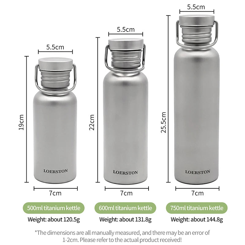 Durable Titanium Water Bottle for Outdoor Adventures | Sports Cycling Hiking