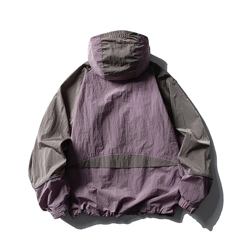 Men's Water-Resistant Hooded Jacket | Trendy Outdoor Style