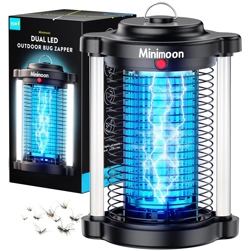 Powerful Outdoor Bug Zapper | Dual LED Mosquito Trap