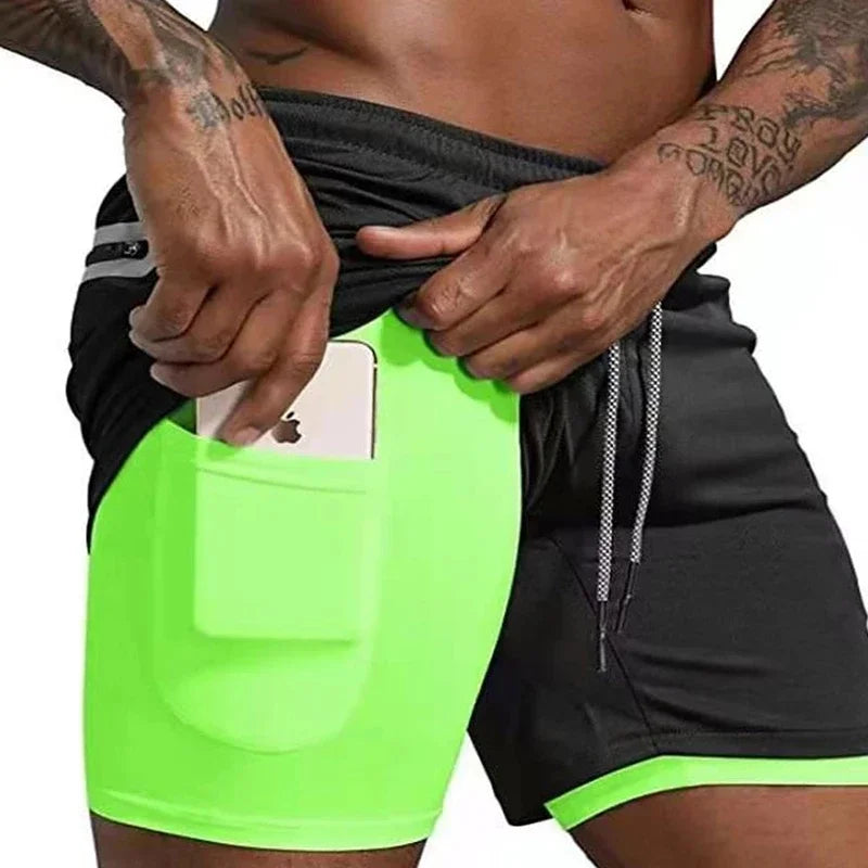 Men's Double-Decker Sport Shorts | Perfect for Summer Fitness