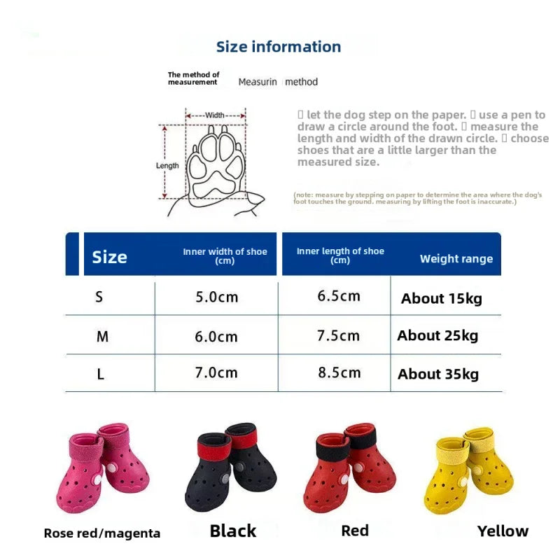 Breathable Dog Sandals for Summer | Soft Sole Outdoor Clogs