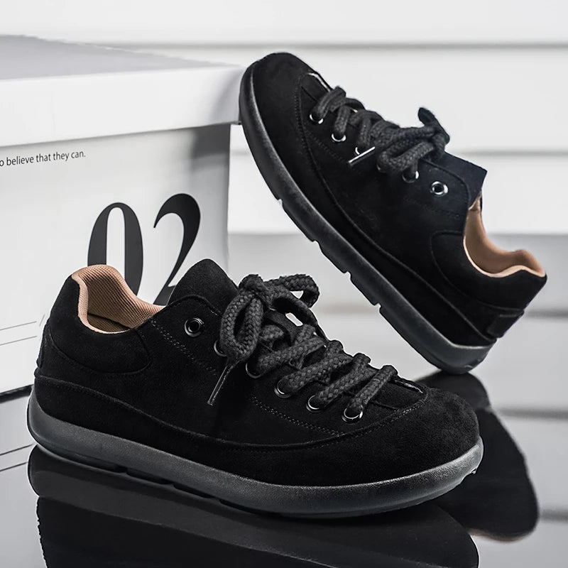 Thick Sole Breathable Anti Slip Sneakers | Stylish Men's Casual Shoes