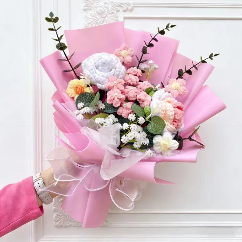 Artificial Crochet Flower Bouquet | Eternal Gift for All Occasions