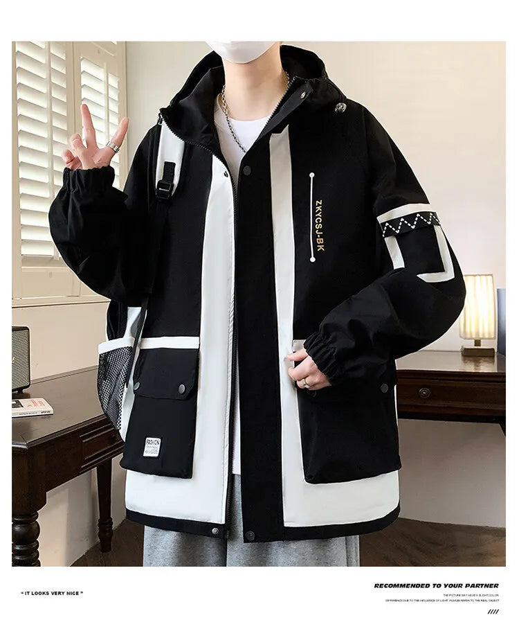 Classic Men's Hooded Casual Jackets | Stylish Windproof Coats
