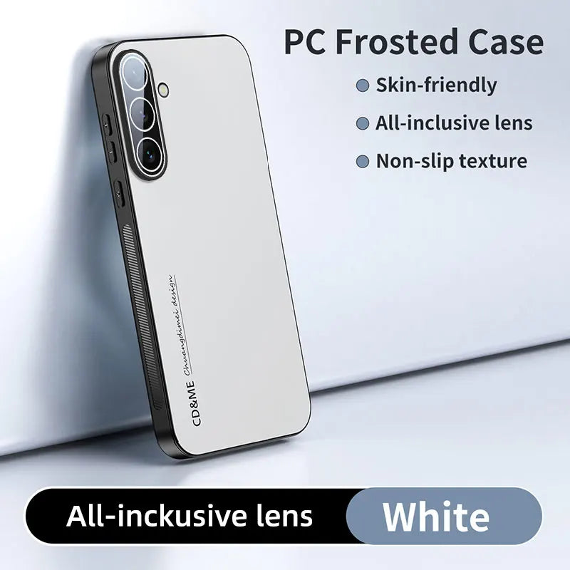 Luxury AG Matte Case For Samsung Galaxy A06 A16 A26 A36 A56 Magnetic PC Frosted 360 Degree Bracket Stand Protective Cover