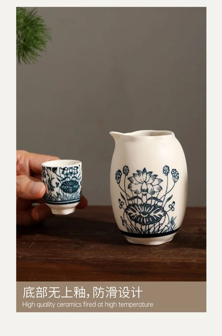 Creative Ceramic Sake Cup Set | Perfect for Tasting and Gifting