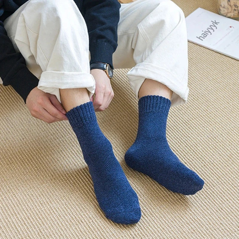 Thick Cotton Crew Socks for Men | Warm Comfortable Winter Gear