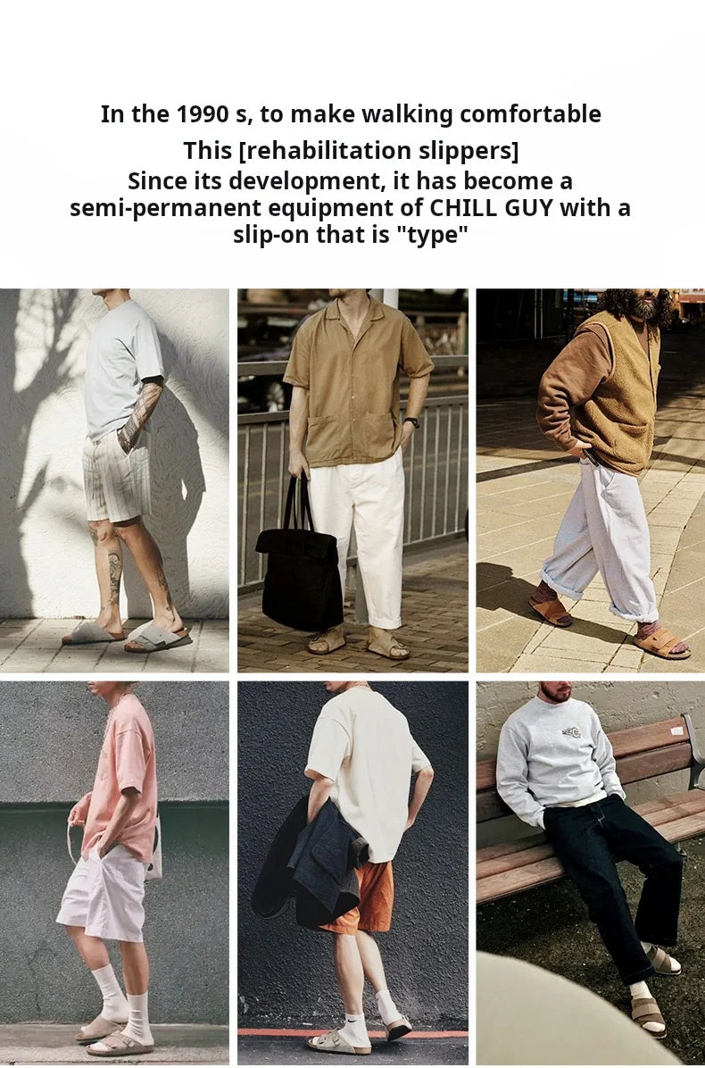 Men's Color-Block Slide-On Sandals | Comfortable Summer Mules