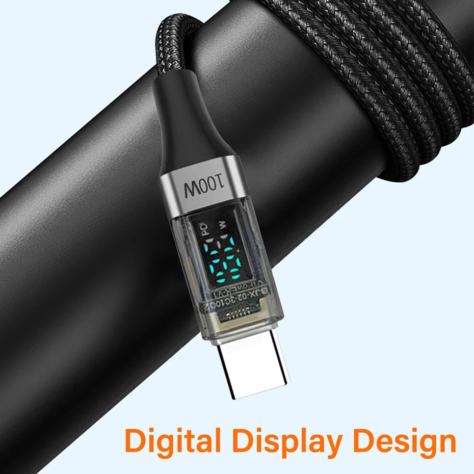 USB Type C to C Fast Charging Data Cable - 100W PD Support