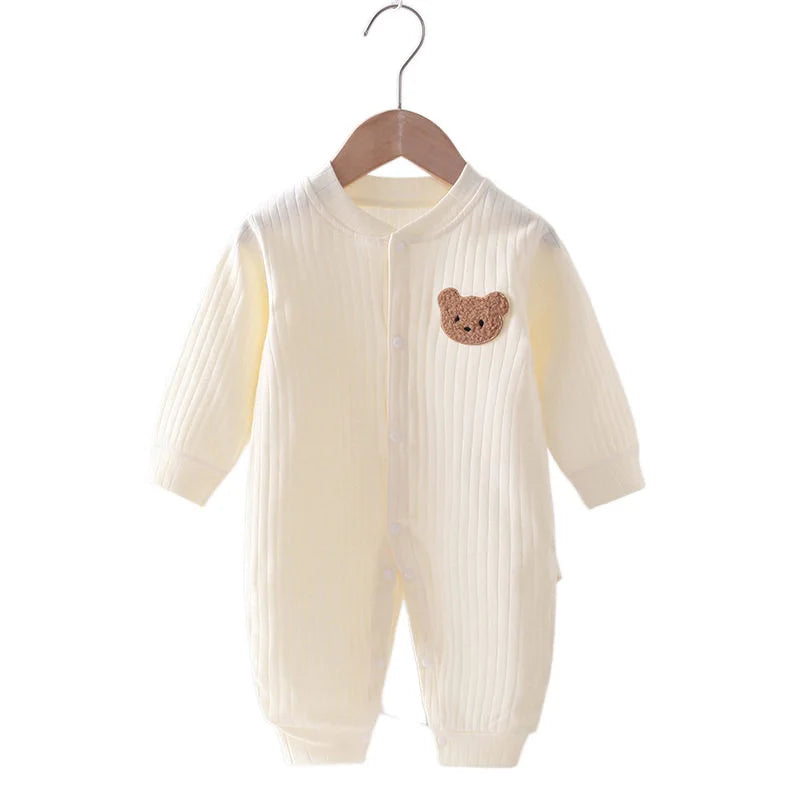 Cotton Bear Newborn Jumpsuit | Cozy & Stylish Baby Romper