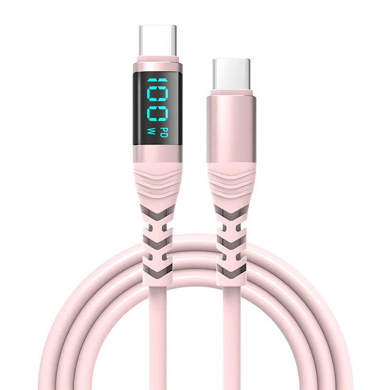 240W USB C to Type C Charging Cable with LED Display | Fast Charge