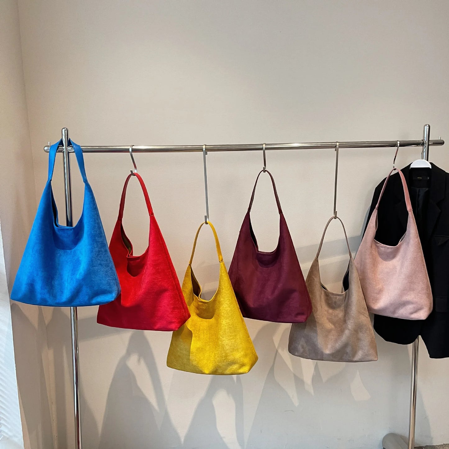 Stylish Winter Suede Shoulder Bag | Large Capacity Crossbody Bag