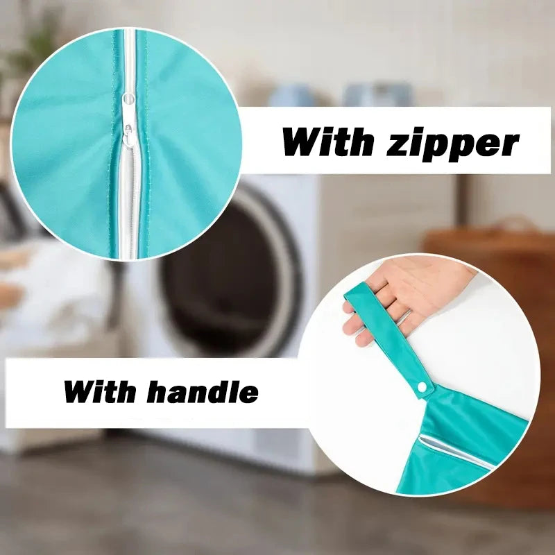Waterproof Reusable Laundry Bags with Zip | Perfect for Travel & Fitness