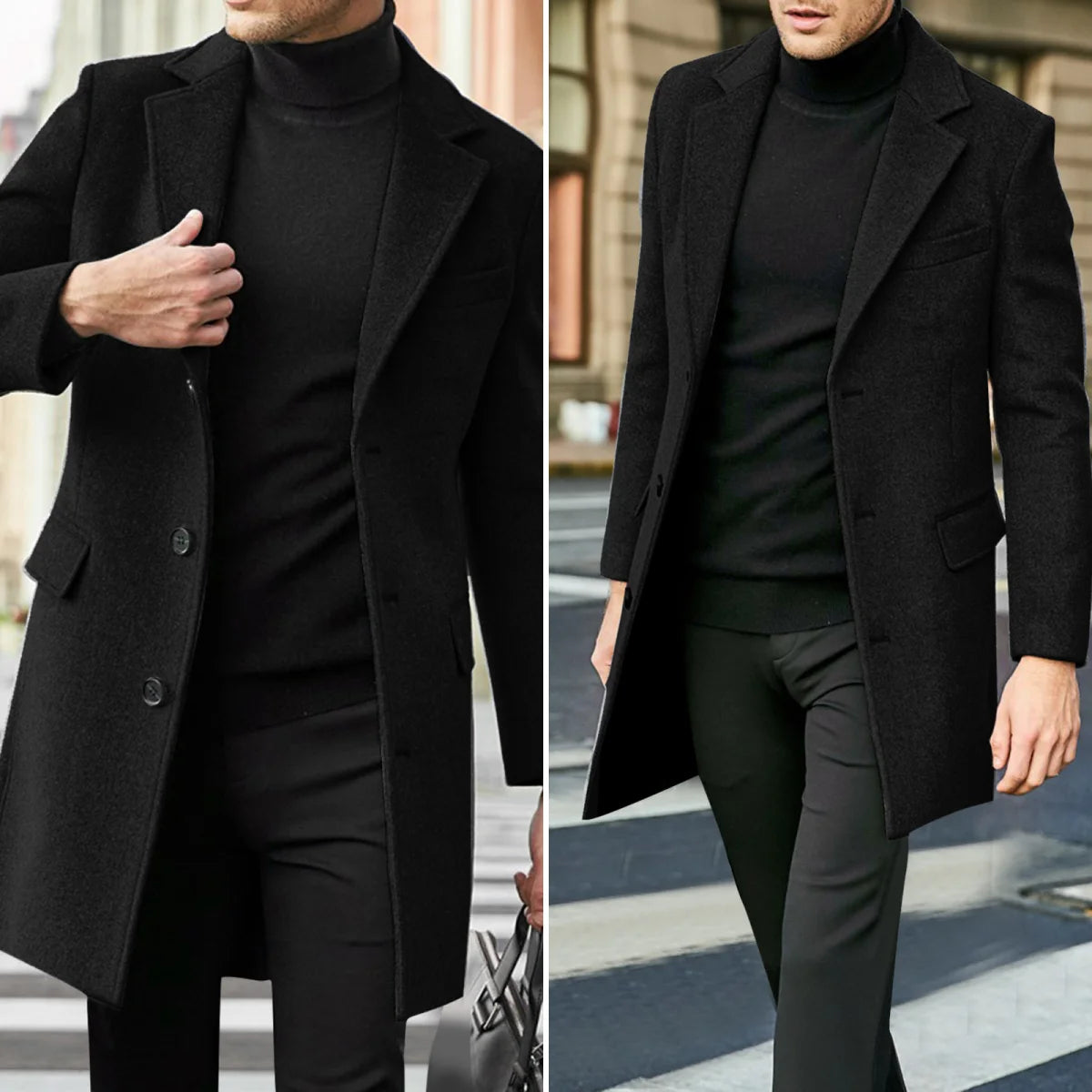 Casual Men's Windbreaker Jacket for Autumn & Winter Wear