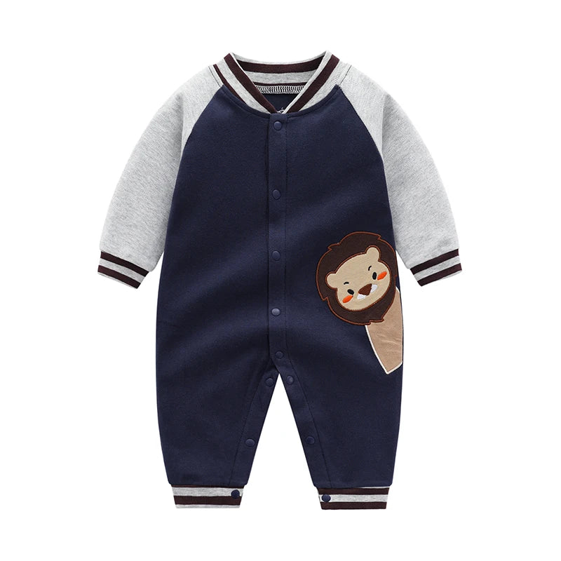 Cozy Pure Cotton Baby Long-Sleeved Rompers | Autumn Essentials