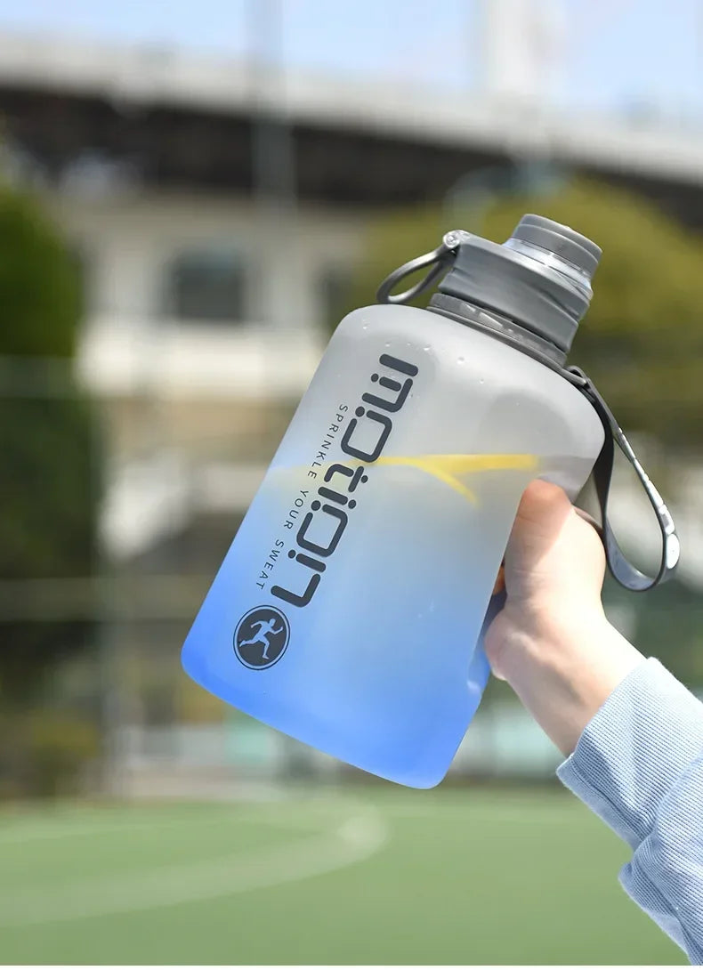 2 Liter Sports Water Bottle with Straw | Large Capacity & Portable