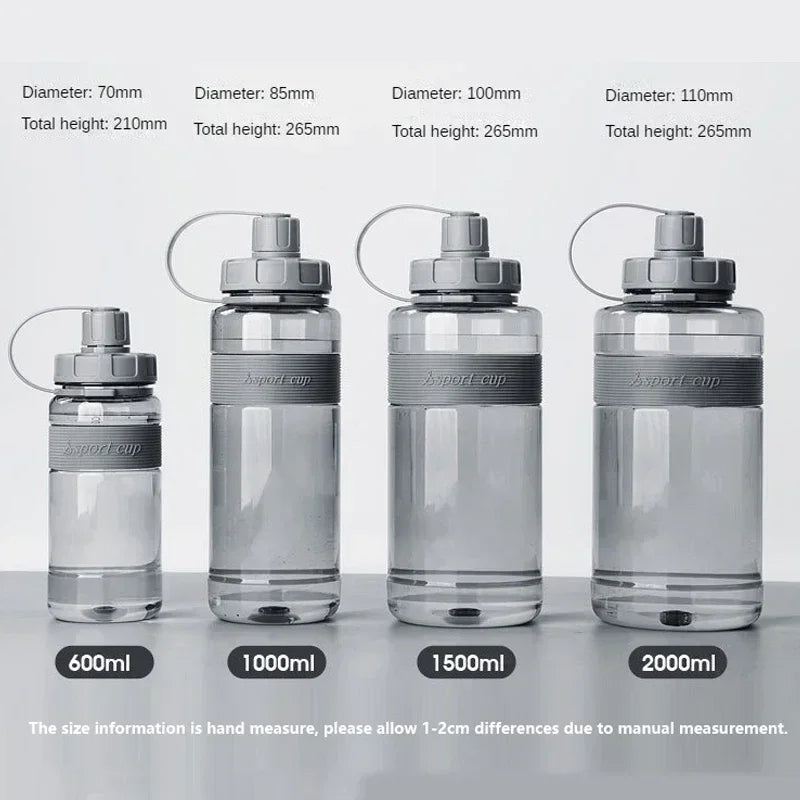 2 Liter Big Water Bottle with Straw | BPA Free Fitness Hydration